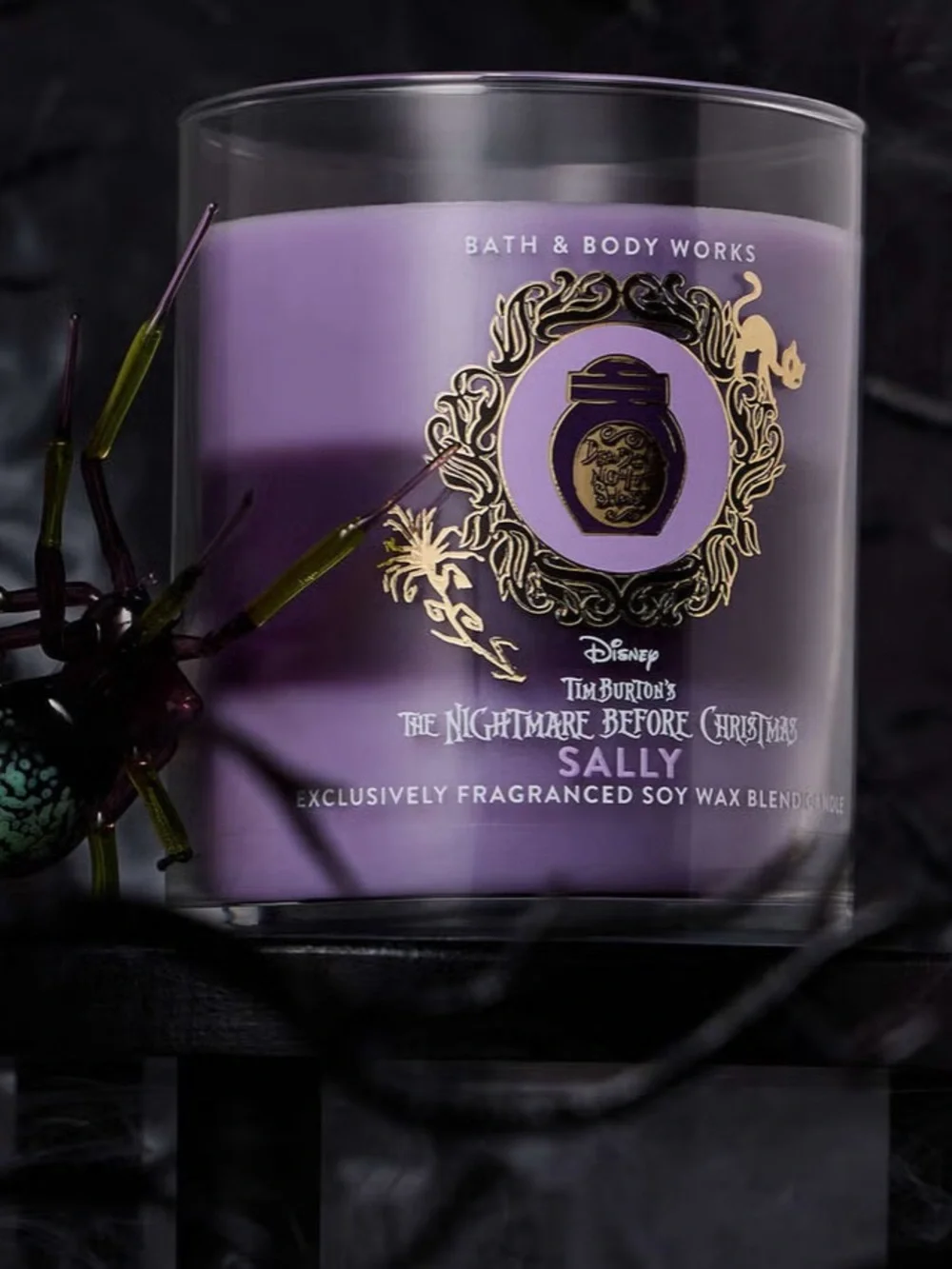 “New” Bath & Body Works Purple 'Sally' The Nightmare Before Christmas Candle